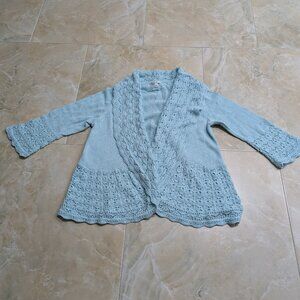 Women’s Croft & Barrow Easter Egg Blue Cardigan, Size L